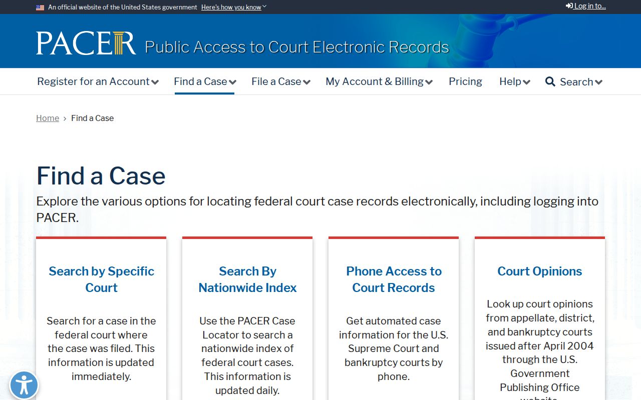 Titus County federal court record search options